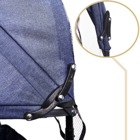 Rowerek trójkołowy Trike Fix Lite rower spacerówka 3w1 obracany 360 wolne koło granatowy Kik Sp. z o. o. Sp. k.