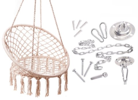 Zestaw do montażu huśtawki fotela wiszącego gniazda 200kg Kik Sp. z o. o. Sp. k.