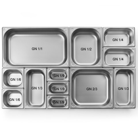 Pojemnik GN 2/3 Kitchen Line perforowany wys. 65 mm - Hendi 807224 Hendi