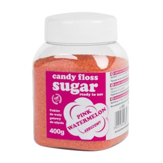 Kolorowy cukier do waty cukrowej różowy o smaku arbuzowym 400g GSG24