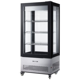 Witryna chłodnicza cukiernicza na kółkach 3 półki LED 550L ARKTIC