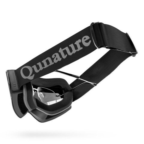 Gogle narciarskie bezramkowe nieparujące UV400 - czarne Qunature