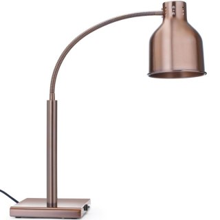 Lampa grzewcza stołowa do podgrzewania potraw giętka 250 W - miedziana Hendi