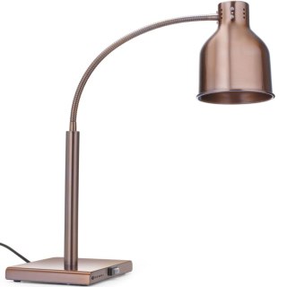 Lampa grzewcza stołowa do podgrzewania potraw giętka 250 W - miedziana Hendi