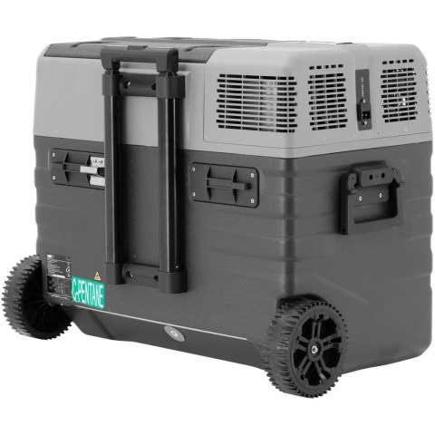 Lodówka samochodowa turystyczna na kółkach z funkcją mrożenia 12/24 V DC/AC 60 W 52 l