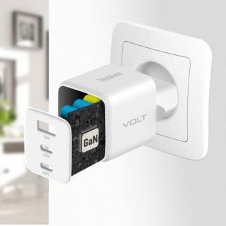 Ładowarka sieciowa 3xUSB 65W 3,24A Power Delivery 3.0 QC4.0