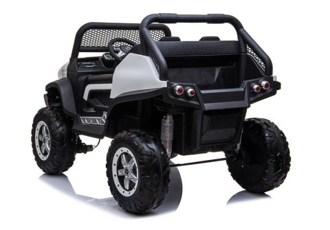 Auto na Akumulator Mercedes Unimog 4x4 Dla Dzieci Światła LED MP3 Biały LEAN CARS