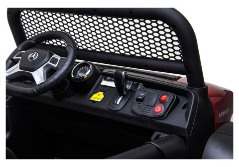 Auto na Akumulator Mercedes Unimog 4x4 Dla Dzieci Światła LED MP3 Biały LEAN CARS