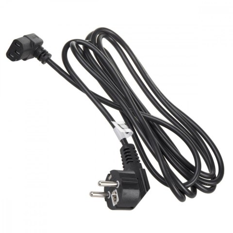 Kabel zasilający kątowy 3m wtyk EU Maclean MCTV-854
