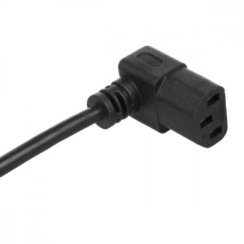 Kabel zasilający kątowy 3m wtyk EU Maclean MCTV-854