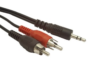 Kabel MINIJACK/2XRCA (CHINCH)M/M 2.5M Gembird