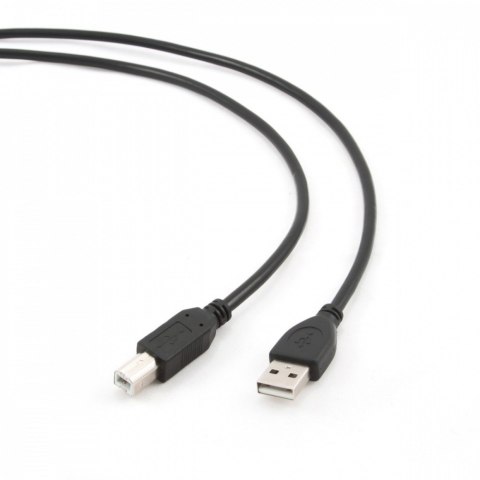 Kabel USB 2.0 typu AB AM-BM 1.8m czarny Gembird