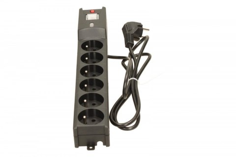 Listwa przeciwprzepięciowa LX 610, 1L, 1.5m, czarna Lestar