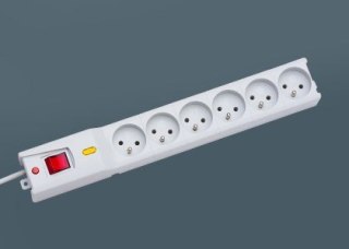 Listwa przeciwprzepięciowa LX 610, 1L, 3,0m, szara Lestar