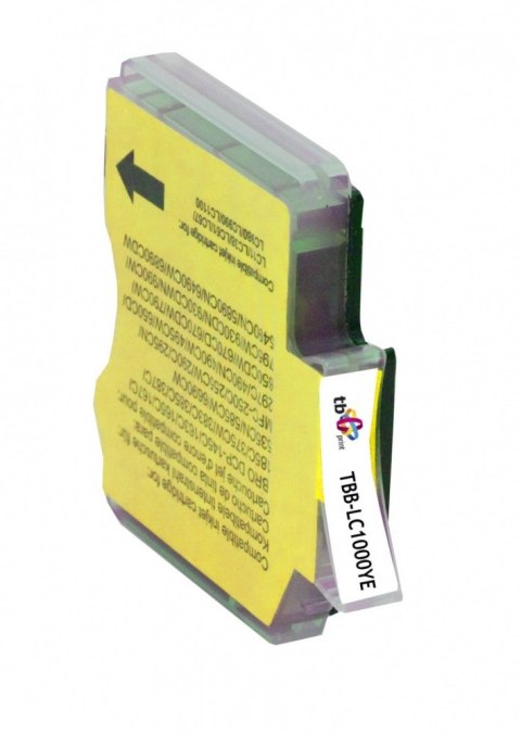 Tusz do Brother LC1000YE TBB-LC1000YE YE 100% nowy TB Print