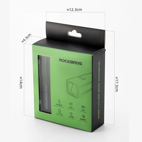 Lampka rowerowa przednia 5000mAh 1500lm IPX6 mocowanie Garmin i GoPro - czarna ROCKBROS