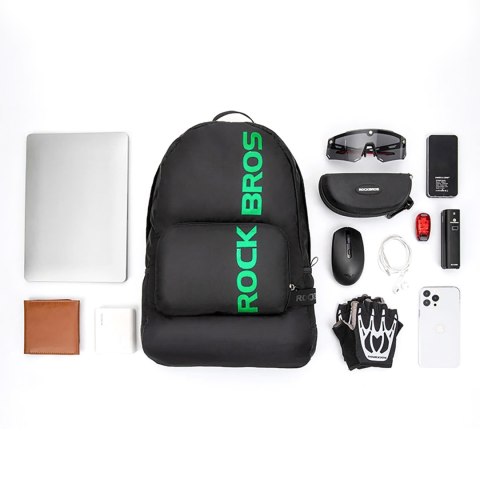 Plecak sportowy wodoodporny składany 46.5x38cm 18l - czarny ROCKBROS