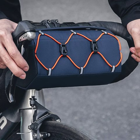 Torba rowerowa mocowana na kierownicę 2.2 l - niebieska ROCKBROS