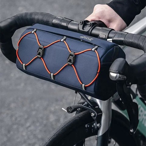 Torba rowerowa mocowana na kierownicę 2.2 l - niebieska ROCKBROS