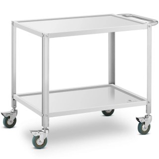 Wózek kelnerski cateringowy do serwowania 2 półki 80 x 57 cm do 100 kg Royal Catering