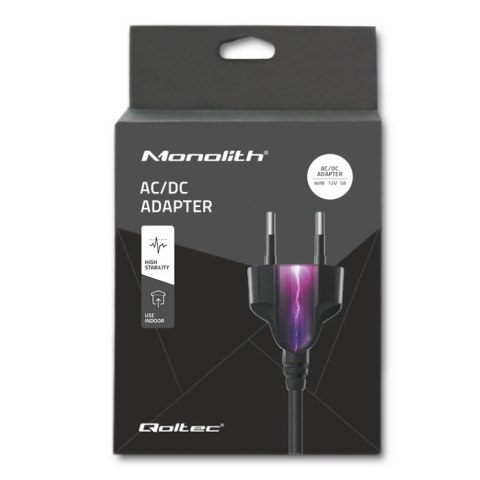 Zasilacz desktopowy 60W | 12V | 5A | 5.5*2.1 |+kabel zasilający